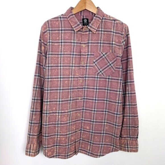 Amnesia Distressed Plaid Shirt - Picture 1 of 8